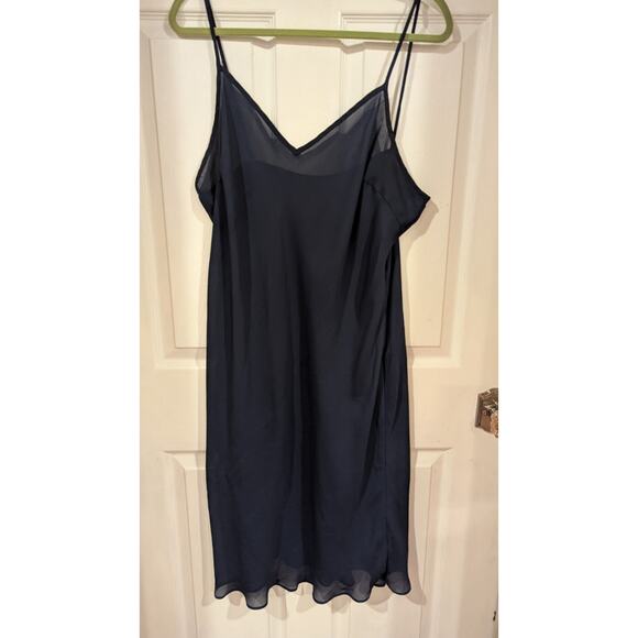 Lauren‎ Ralph Lauren Navy Blue Sleeveless Slip Dress - Picture 1 of 5